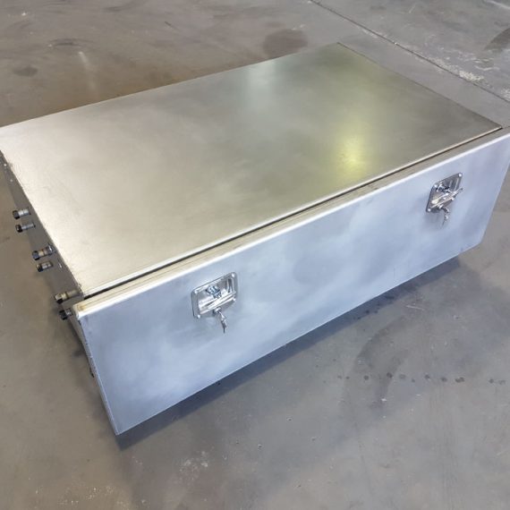 Steel container box welded together by K & M Solutions